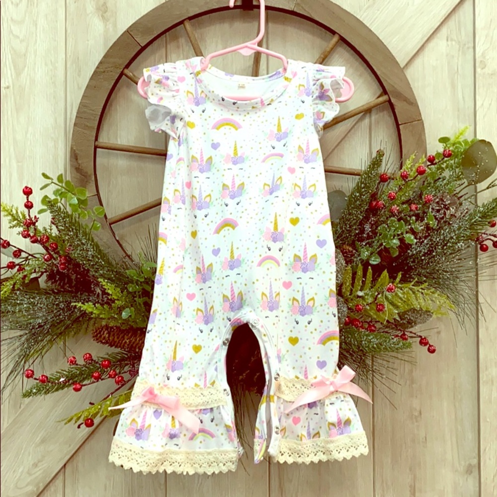 Unicorn Romper 12m